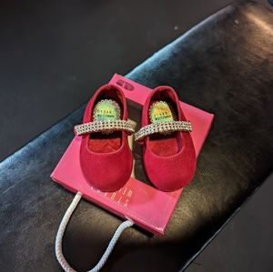 Stuart Weitzman Size 2 red baby shoes